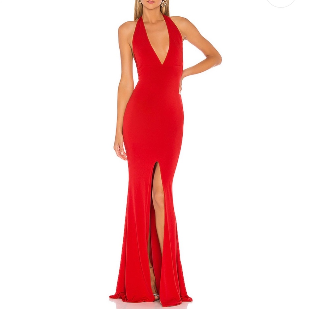 red prom dress